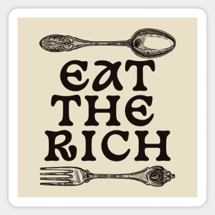 Eat The Rich Anarchist Revolution .AL Sticker